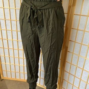 Green jogger pants